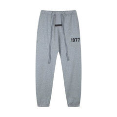 Fog autumn/winter hoodie, sweatpants, long pants with fleece hoodie, versatile letter essentials, loose and trendy ins top (35)