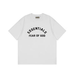 FOG double-line ESSENTIALS short-sleeved T-shirt men European and American couples trendy brand round neck loose cleanfit half-sleeved women (28)