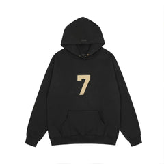 FOG double line heavyweight high street trendy brand hooded sweatshirt with plush loose sweatshirt jacket suitable for men and women, youthful and popular style (11)