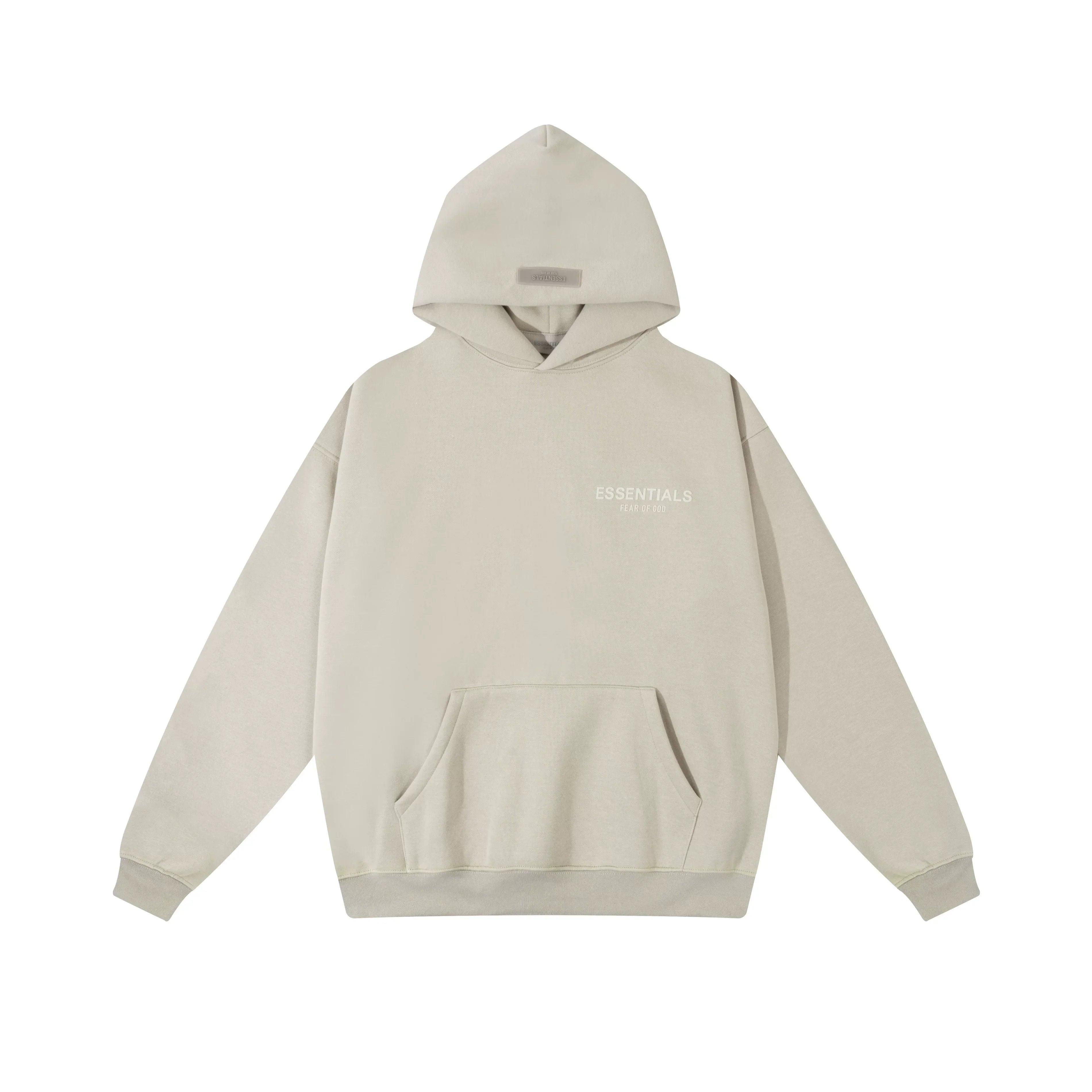 Fog autumn/winter hoodie, sweatpants, long pants with fleece hoodie, versatile letter essentials, loose and trendy ins top (45)