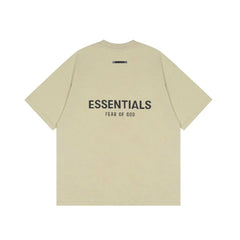 FOG double-line ESSENTIALS short-sleeved T-shirt men European and American couples trendy brand round neck loose cleanfit half-sleeved women (15)